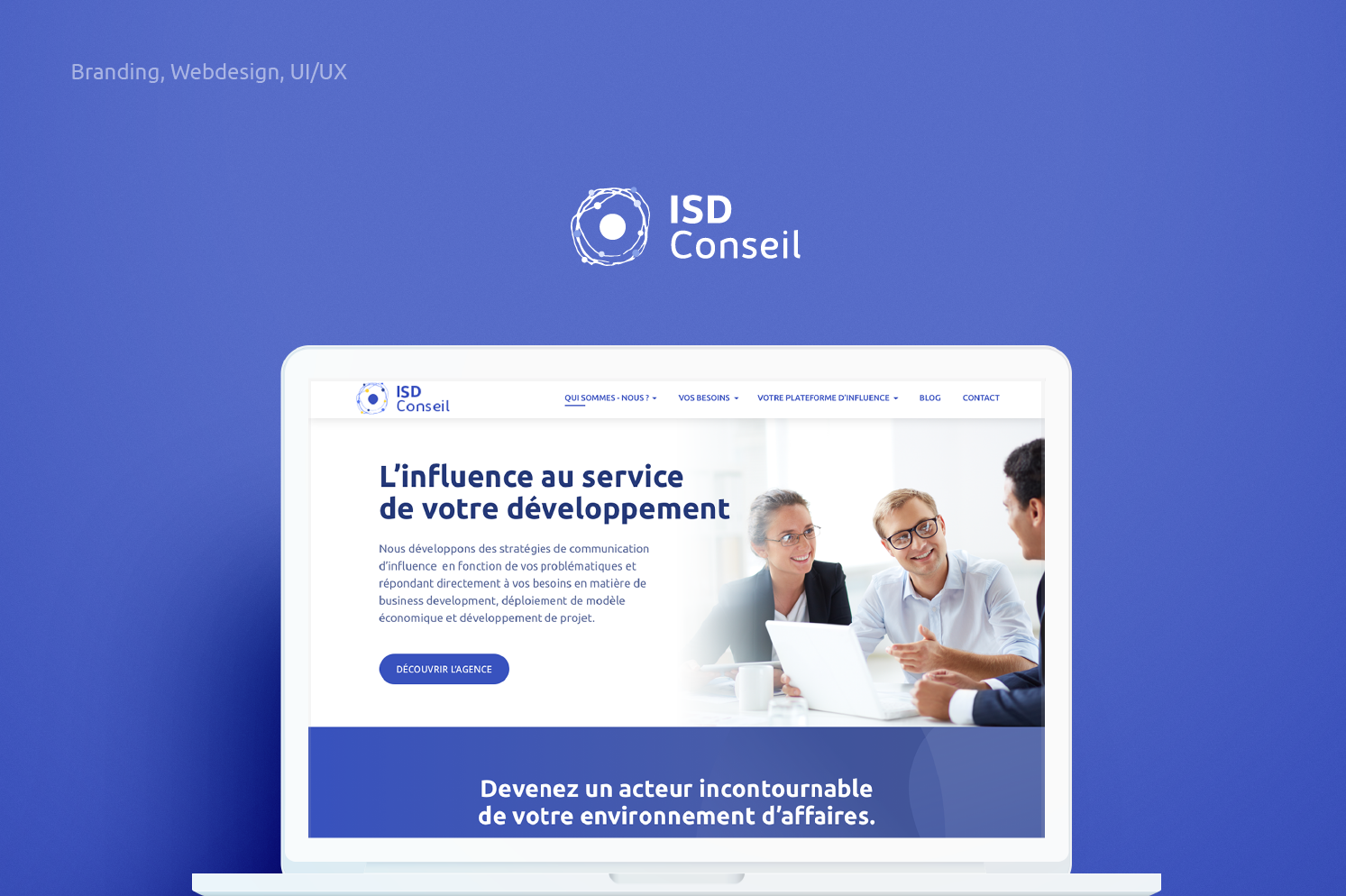  Identité visuelle, logo, charte graphique, graphic design, site web, ISD CONSEIL, Agence d'influence  